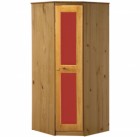 Verona Corner Wardrobe Antique With Red Details