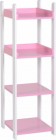 Lollipop 4 Shelf Unit in White/Pink