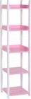 Lollipop 5 Shelf Unit in White/Pink